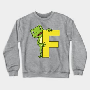 Letter F with Frog Crewneck Sweatshirt